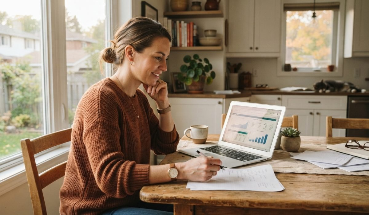Ontario mortgage rates October 2026 — homeowner reviewing Bank of Canada rate decision on laptop